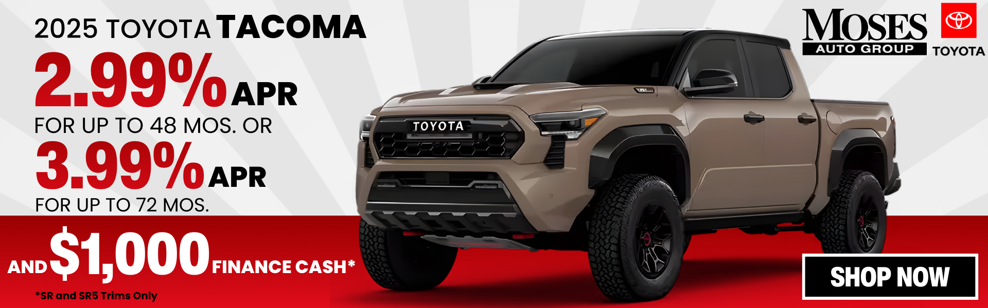2025 Tacoma January Offer